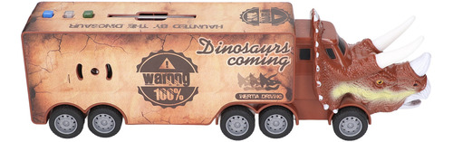 Camión Contenedor De Dinosaurios Camión Transportador De Alm