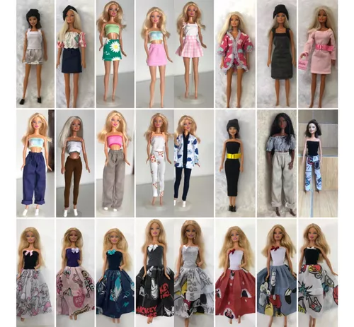 kit 15 roupas Barbie para boneca Barbie Roupinha da Barbie