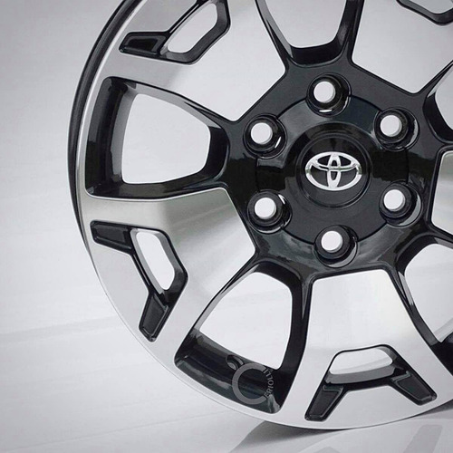 Roda Hilux Aro 18 Srx Diamond Sw4 S11 Krmai / Unidade Cor Preta Diamante