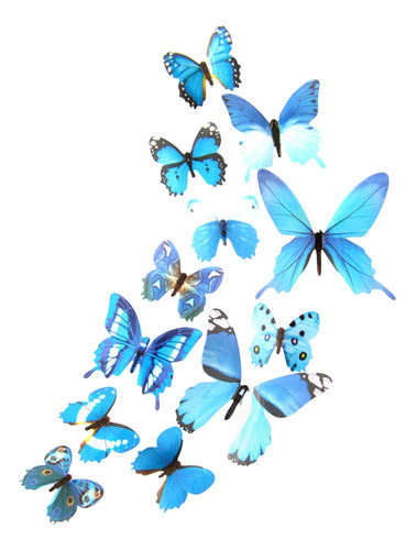 24 Mariposas 3d Decorativas Pared