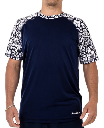 Remera Lycra Hombre Ala Moana Flower Power Proteccion Uv +50