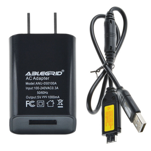 Usb Corriente Alterna Adaptador Batería Cargador Cable De Pc