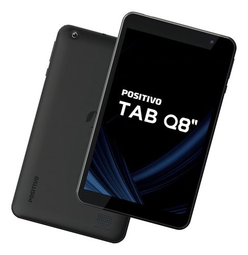 Tablet Positivo TAB Q8" T800 8" com rede móvel 32GB preto 2GB de memória RAM e 2GB de memória RAM