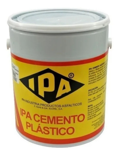 Imagen 1 de 1 de Cemento Plástico Cuñete Ipa Asfáltico Impermeabilizante 