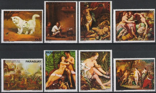 Arte Pictórico - Paraguay 1977 - Serie Mint (8 Val)