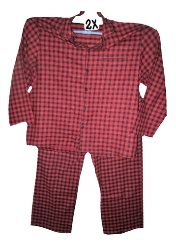 Pijama Rojo Y Negro Hombre Set D 2 Piezas Talla 2x Merona 