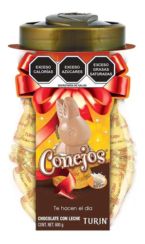 Conejos De Chocolate Con Leche Turin 600 Gramos 30 Conejitos
