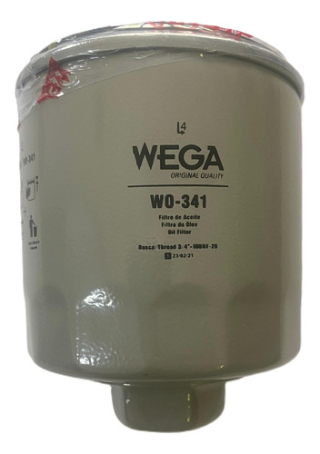 Filtro De Aceite Wega Seat Ibiza 1.6 Clx Dh 96/97