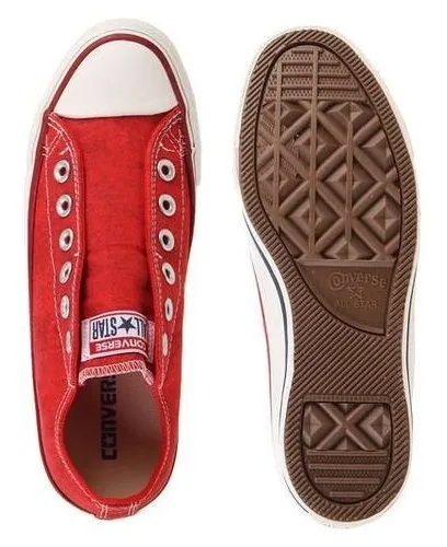 Converse rojos sin cordones sales