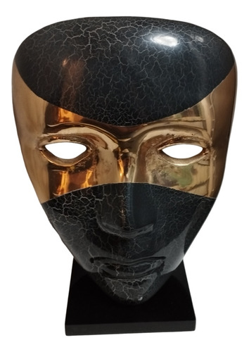 Figura Escultura De Bronce Máscara De Von Laguerman Jime' 
