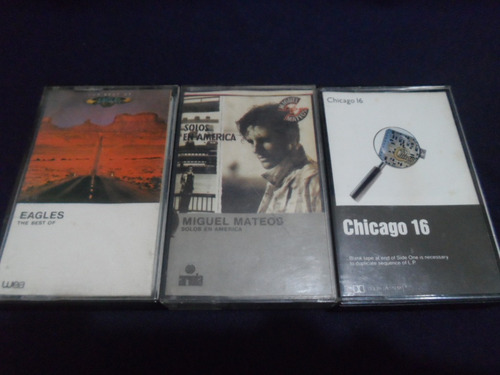 Casettes Eagles,chicago,miguel,originales  Precio Diferentes