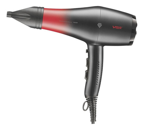 Secador De Pelo Profesional Vgr V-462 2400w Boquilla Difusor