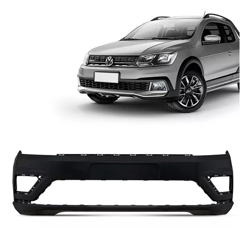 Parachoque Volkswagen Saveiro G7 Cross Dianteiro 2017 a 2023 Preto Liso Com  Furos Dts - 1575079 - Autoglass