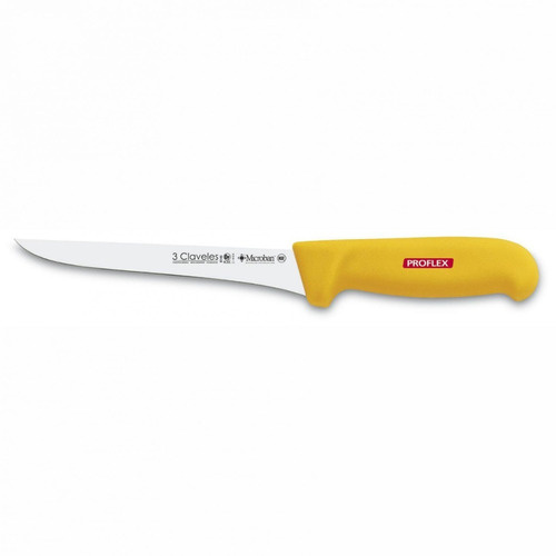 Cuchillo Deshuesador Tres Claveles 15 Cm Amarillo