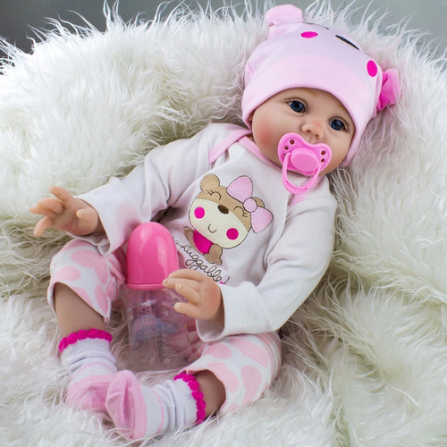 Bebe Reborn Muñeca 57 Cm Silicon Tela Entrega Inmediata En