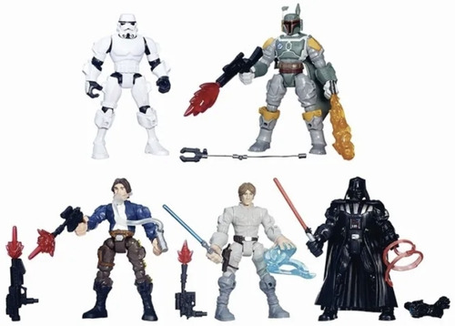Star Wars Hero Mashers 5 Figuras Set 54 Pzas (Usado)