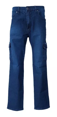classmate Regan assign Calça Jeans Masculina Bolso Nas Pernas Cós Cinto 38 Ao 56 | Tombos Jeans