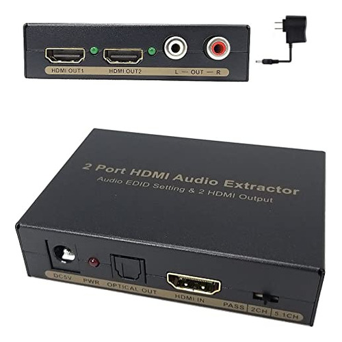 2 Puertos Extractor De Audio Hdmi Configuración De Audio Edi