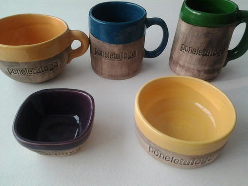 Taza Artesanal Grabada Bajo Relieve Souvenir Ponele Tu Logo!