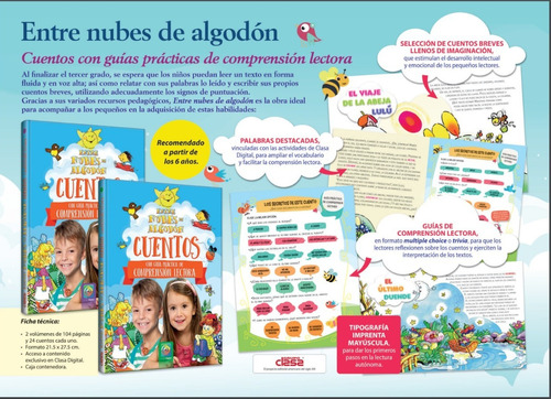 Libro Cuentos Entre Nubes De Algodón - 2 Tomos - Tapas Duras