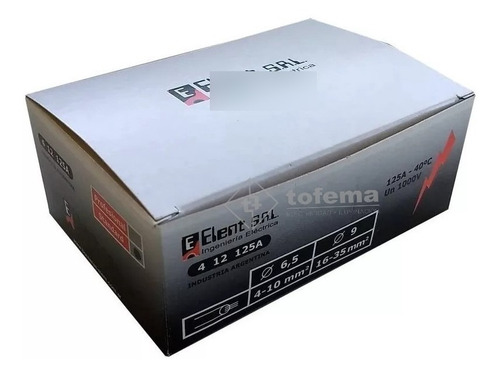 Imagen 6 de 7 de Distribuidor Bornera Tetrapolar 125a- Elent - Tofema