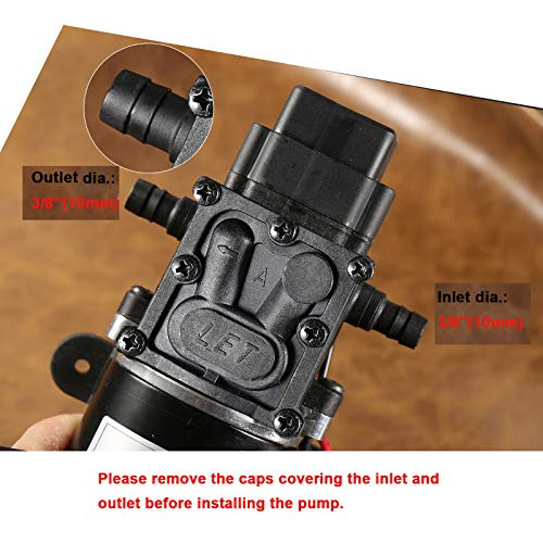 Bomba De Agua De Diafragma De 12 V, 1,5 Gpm (5,6 L/min)...