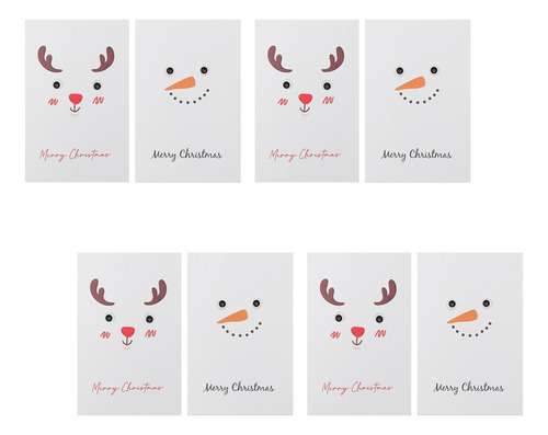 Imagem 8 de 8 de 8pcs Creative Christmas Wish Adorable Gift Paper Saudação Ca