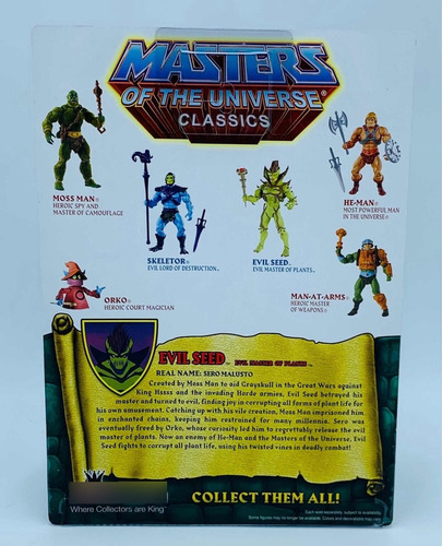 ### Mattel Motuc Evil Seed Masters Classics He-man ###