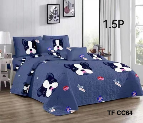 Cubre Cama De Verano Quilt 1.5 Plazas 