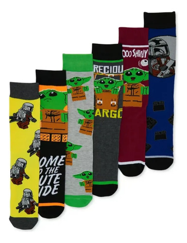 Lego Star Wars Calcetines Para Hombre, Paquete De 6