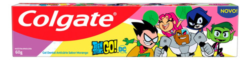 Pasta de dentes Colgate Teen Titans Go! Morango  em gel 60 g