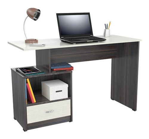 Imagen 1 de 3 de Escritorio Con Cajones Tabaco Chic - Inval Es4603