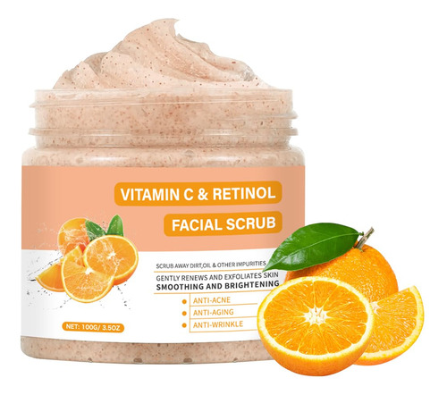 Exfoliante Facial Con Vitamina C, Lavado Facial Exfoliante C