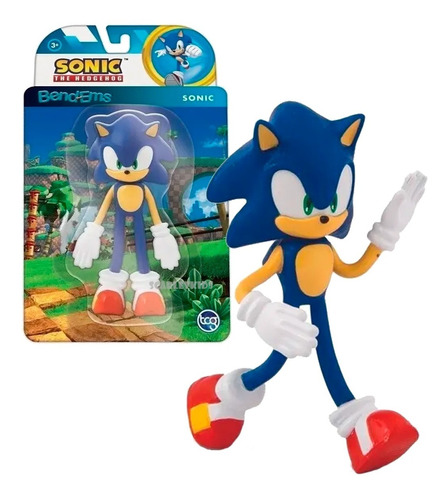 Sonic The Hedgehog Figura Posable Bend Ems Original Scarlet