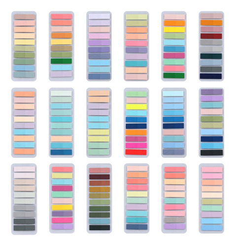 Notas Adhesivas Transparentes De Índice,18 Sets,3600 Piezas