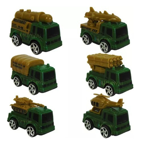Mini Carrinhos De Brinquedo Caminhão Coleção Militar Meninos