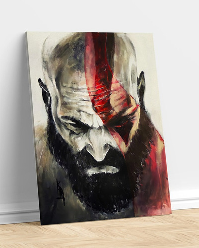 Cuadro Kratos God Of War Decorativo Moderno Pieza Living