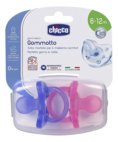 Chicco Set De Chupón Rosa Physioforma Soft 6 - 16 Meses