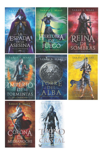 Saga Trono De Cristal - Sarah J. Maas - 7 Títulos