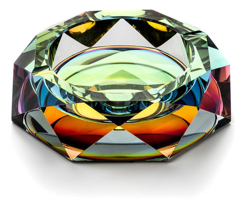 Ceniceros De Mesa Redondo 15 Cm Cristal Modernista Elegante