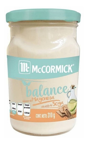Mccormick · Aderezo De Mayonesa Balance Con Aceite De Soya