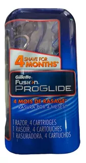 Gillette Fusion Proglide 4 Cartuchos Rastrillos Fusión