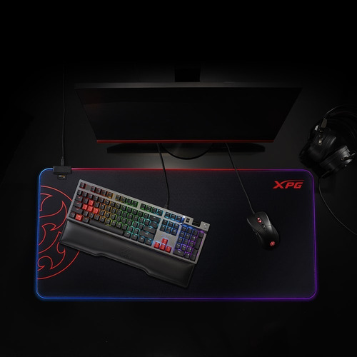Mouse Pad gamer XPG Battleground Prime de tela xl 420mm x 900mm x 4mm negro