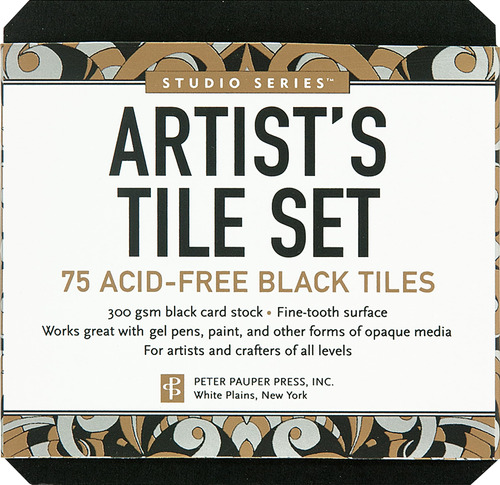 Studio Series Artist's Tiles Black: 75 Azulejos Negros Sin Á