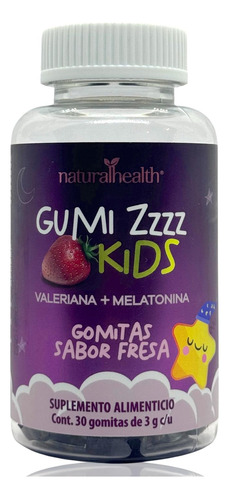 Melatonina Kids Valeriana Fresa 30 Gomitas Natural Health