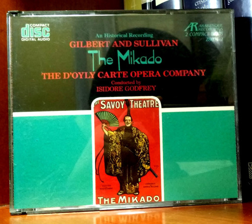 2 Cds Gilbert And Sullivan - The Mikado 1995 Usa (9/10)