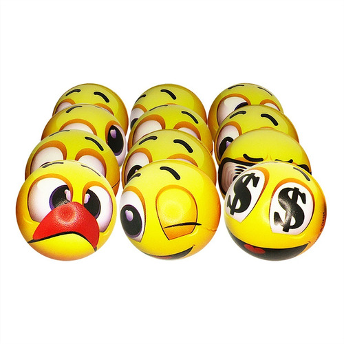 12 Pelotitas Antistress Emoji Souvenir
