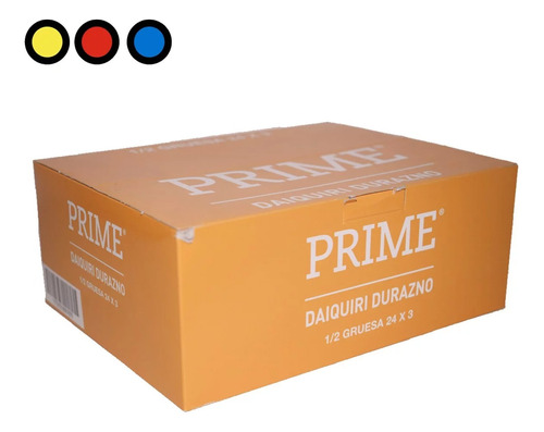 Preservativo Prime X 3 Daiquiri Durazno Caja X 24 Unidades