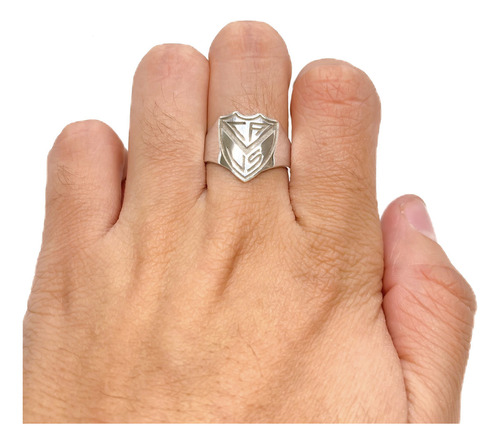 Anillo Escudo Equipo Fútbol Argentina Vélez Sarsfield C - Grande Plata 925