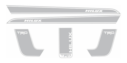 Kit Adesivo Faixas Laterais Toyota Hilux Trd Hlxpa